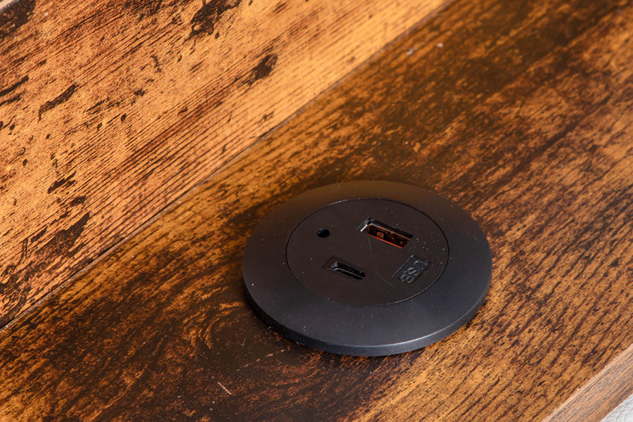 A002-1-3DU إطار سرير منجد ومتكامل USB